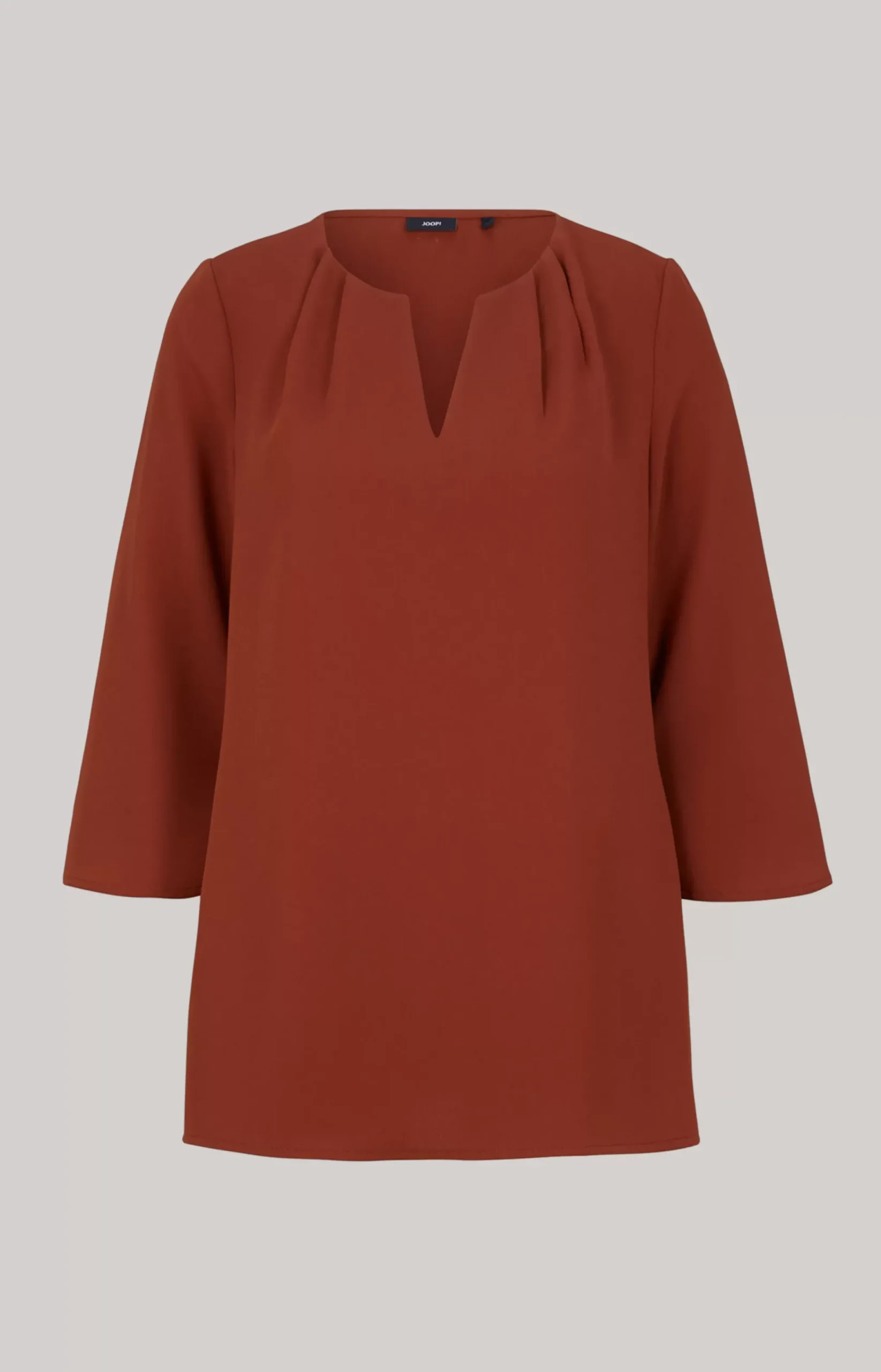 Crêpe Blouse in Copper Brown
