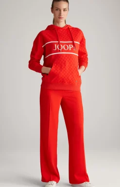 Crêpe Marlene Trousers in Red
