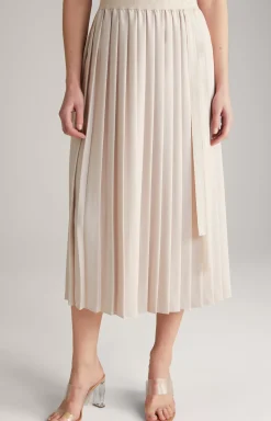 Crêpe Skirt in Champagne