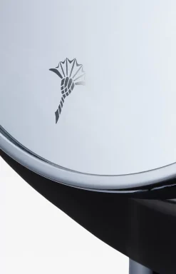 Crystal Line cosmetic mirror in anthracite