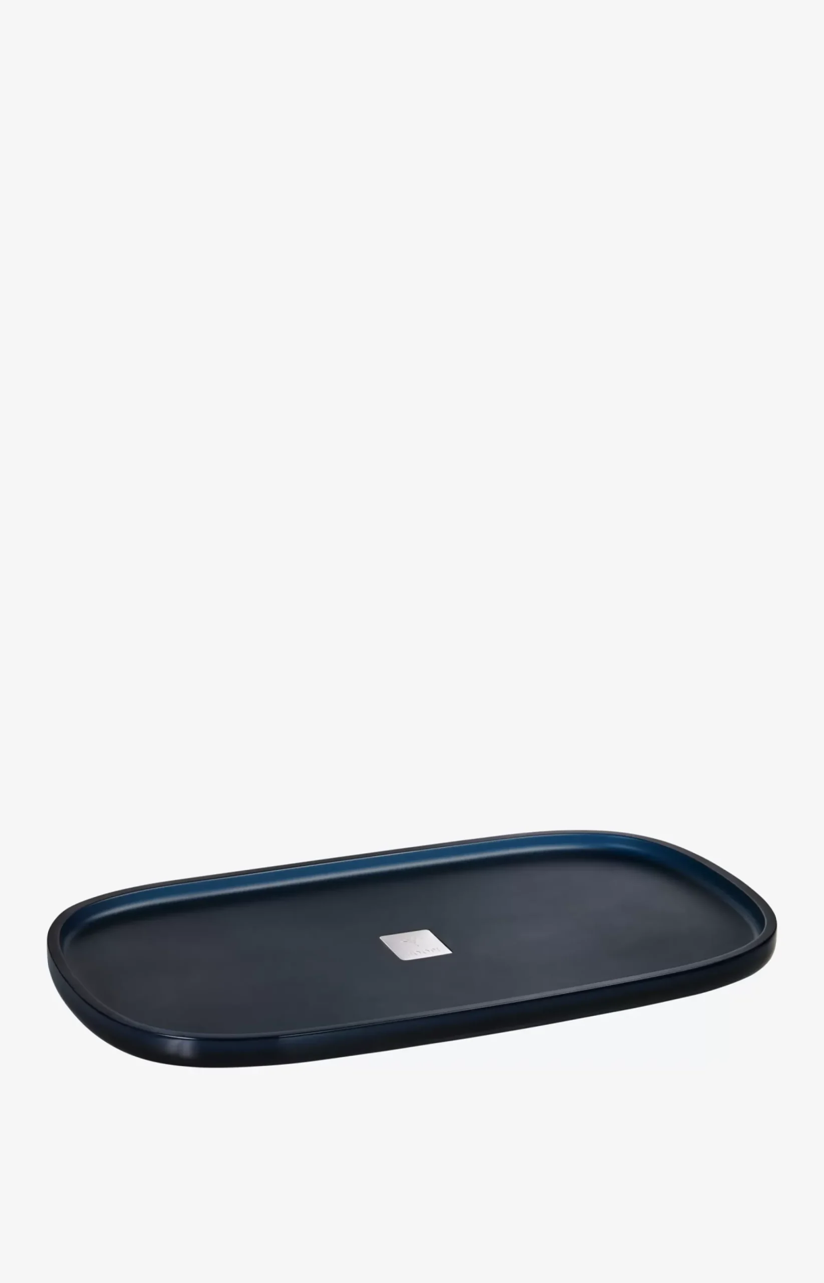 Crystal line large dark blue tray
