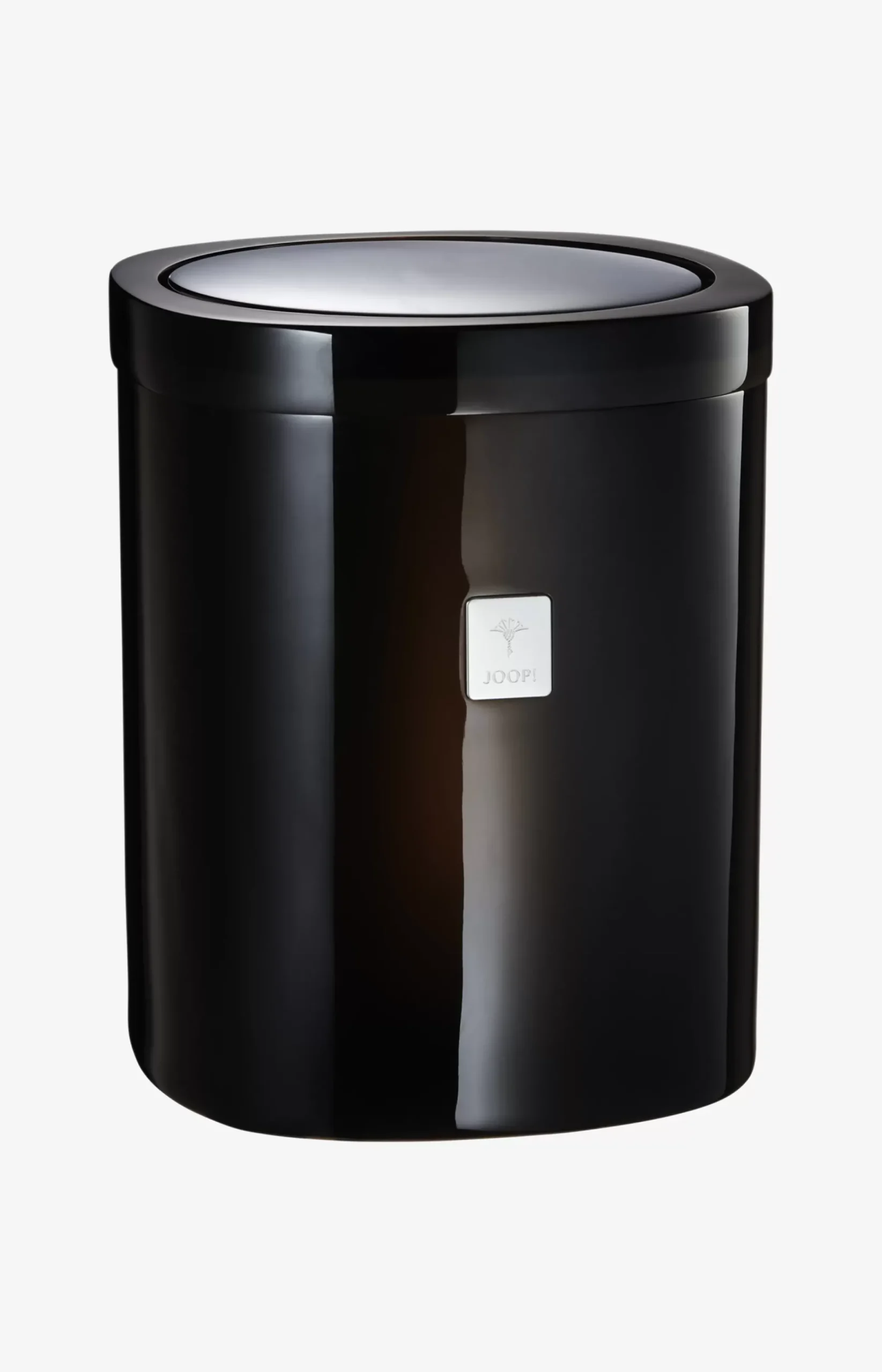 Crystal Line storage bin with swivel lid in anthracite