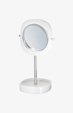 Crystal Line White Cosmetic Mirror