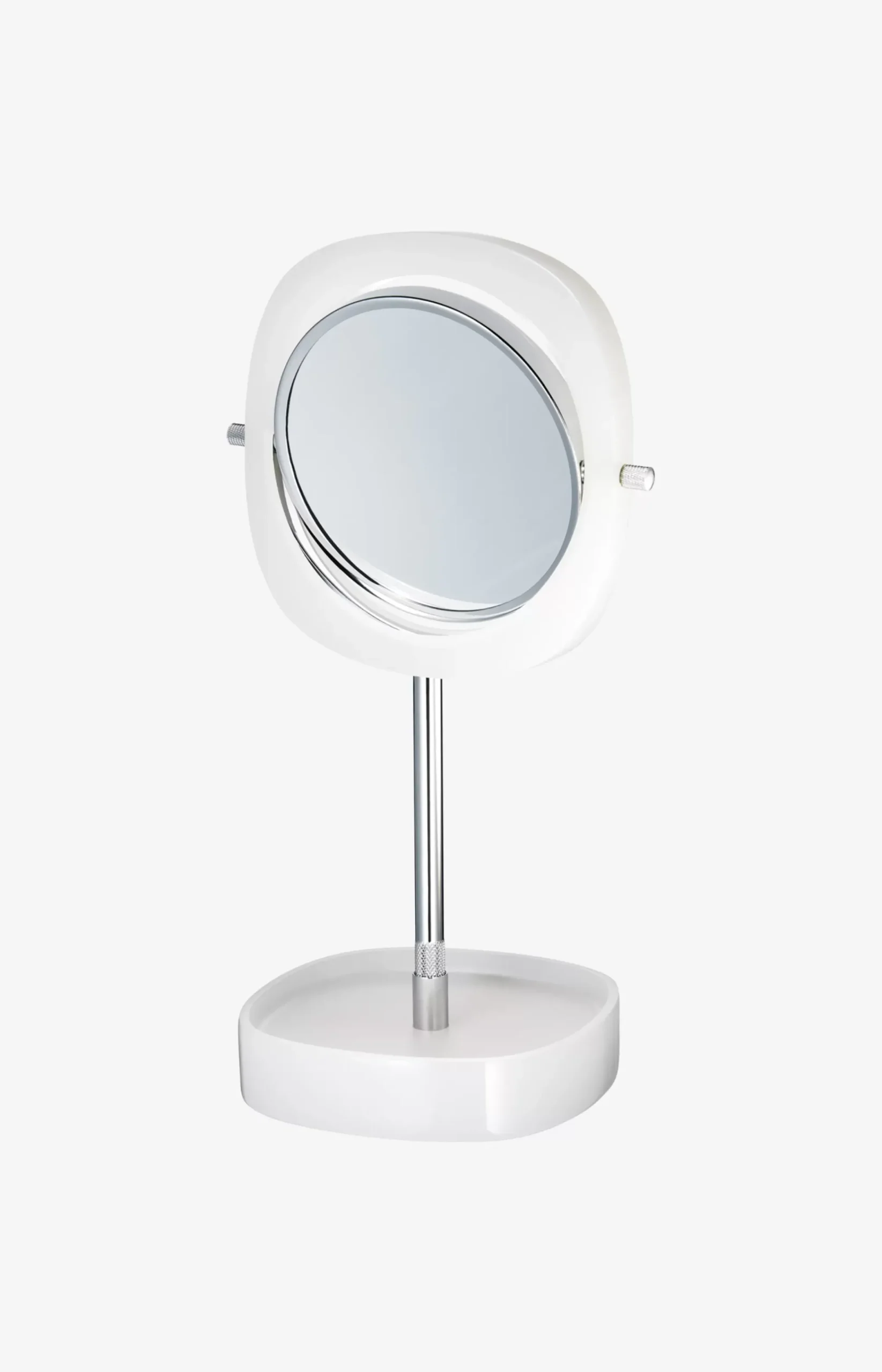 Crystal Line White Cosmetic Mirror