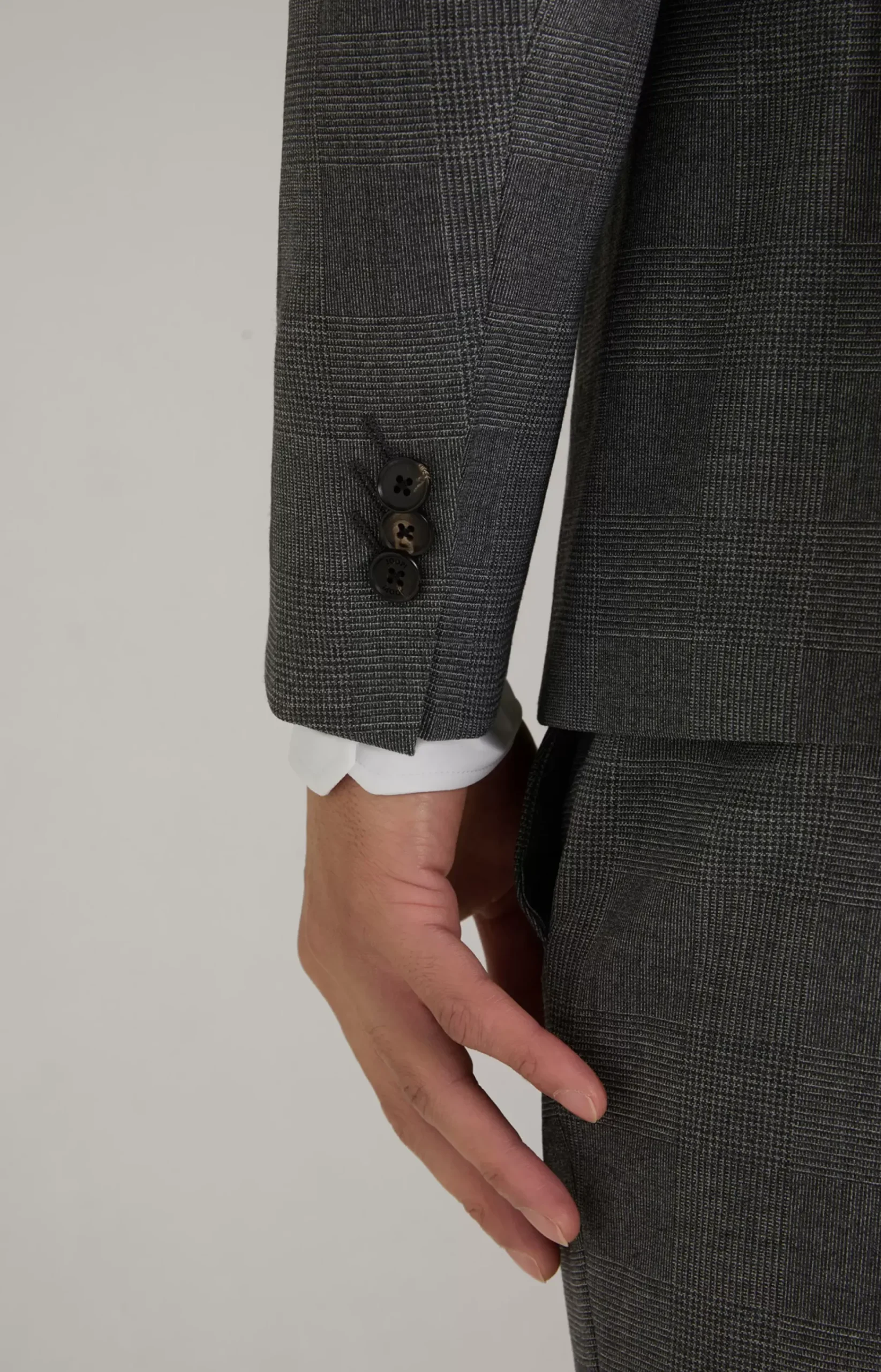Damon Gun Suit in Grey Check