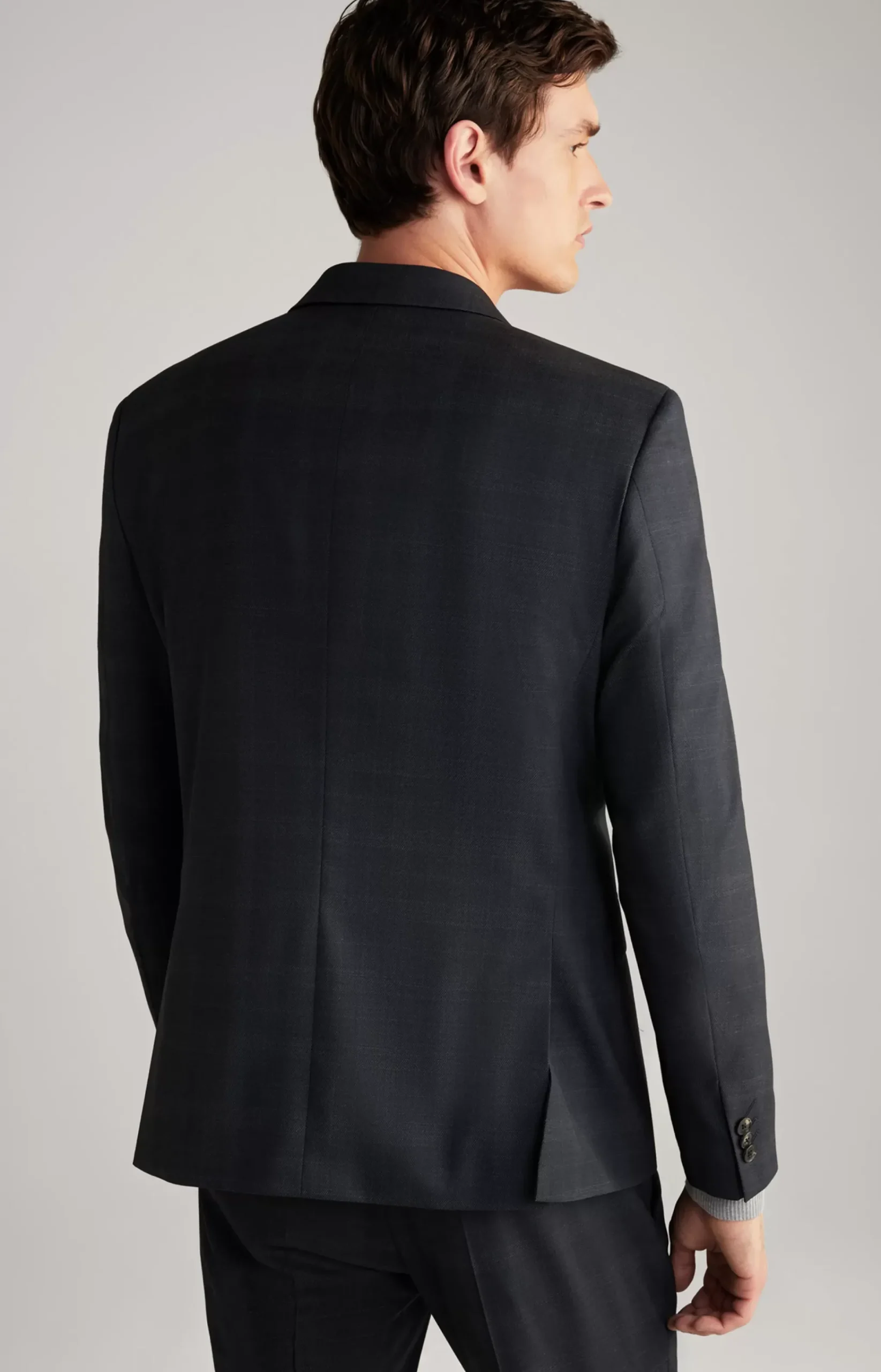 Damon Jacket in Dark Blue Check
