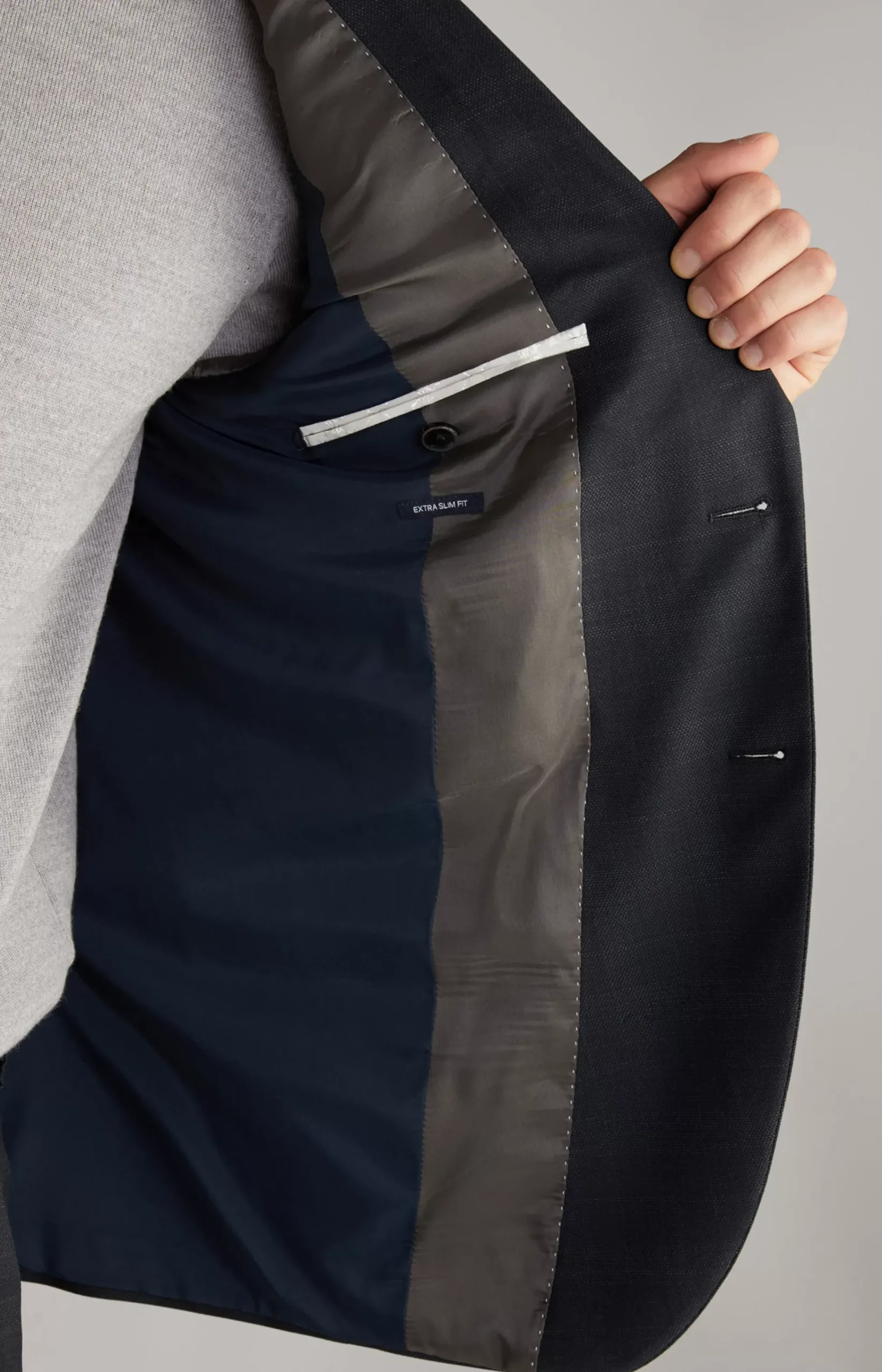 Damon Jacket in Dark Blue Check