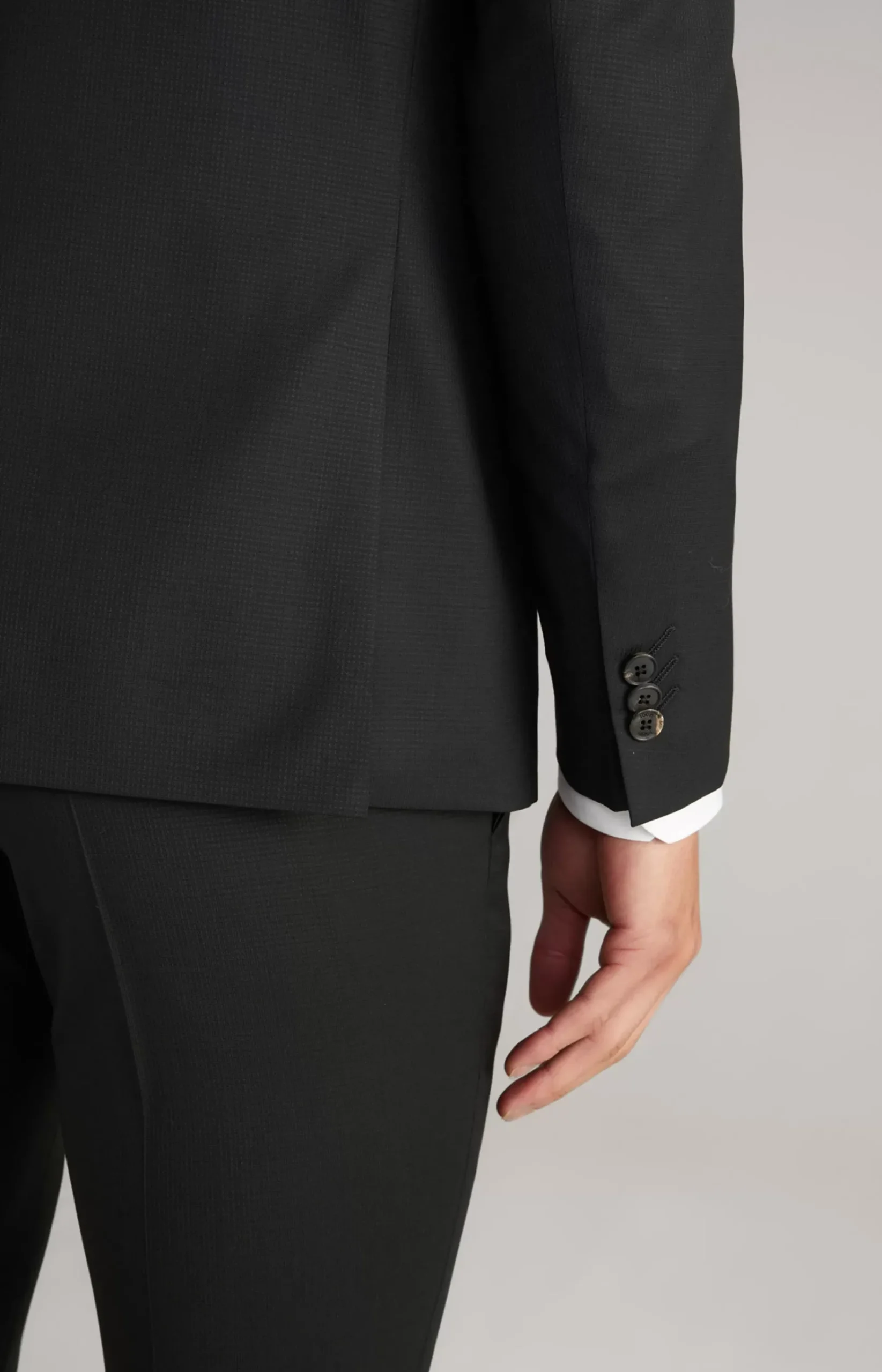 Damon Modular Jacket in Black Textured