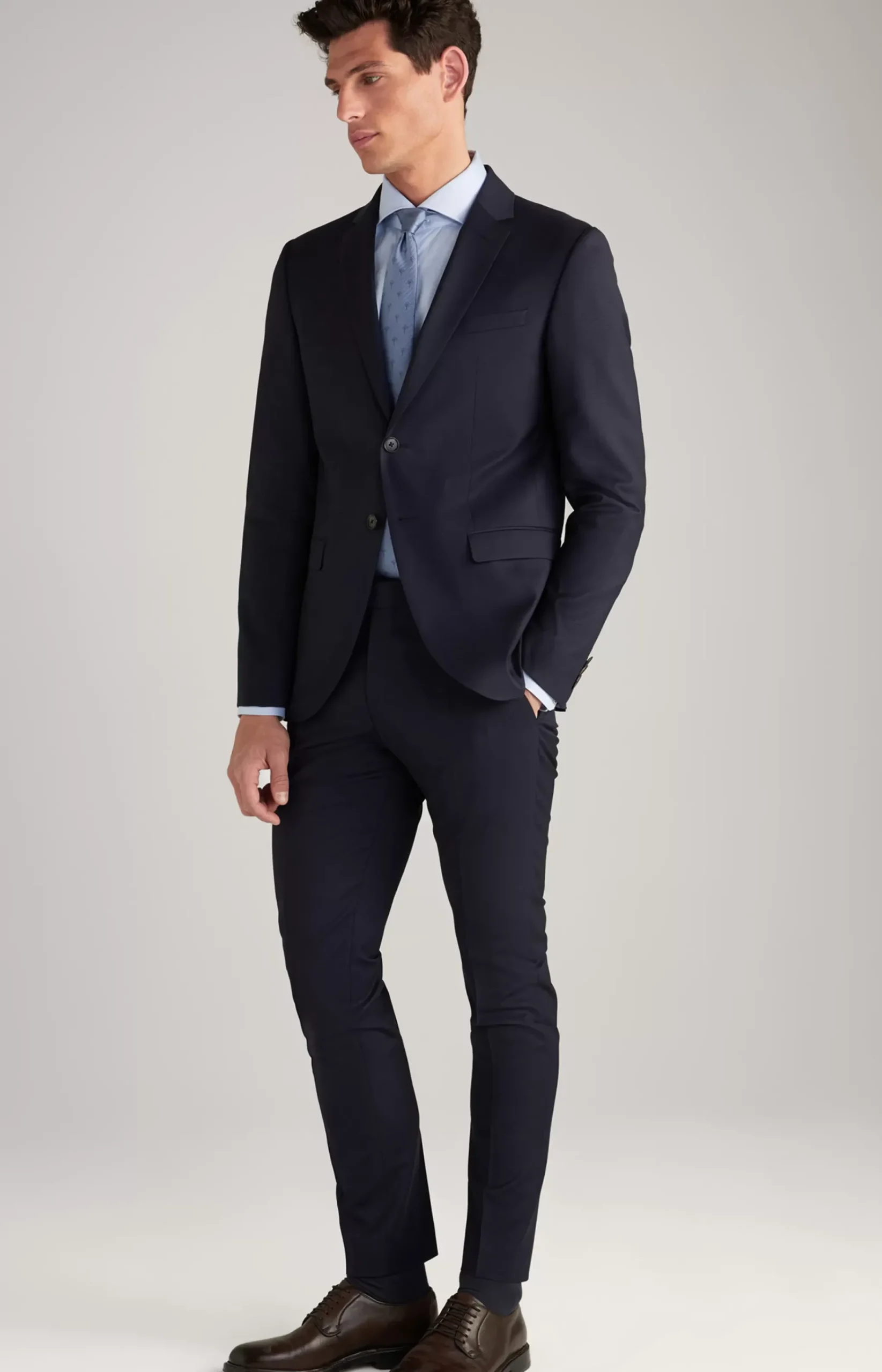 Damon Modular Jacket in Dark Blue Textured