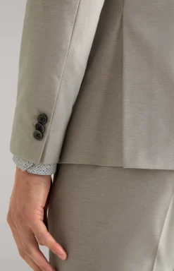Damon Modular Jersey Jacket in Sand