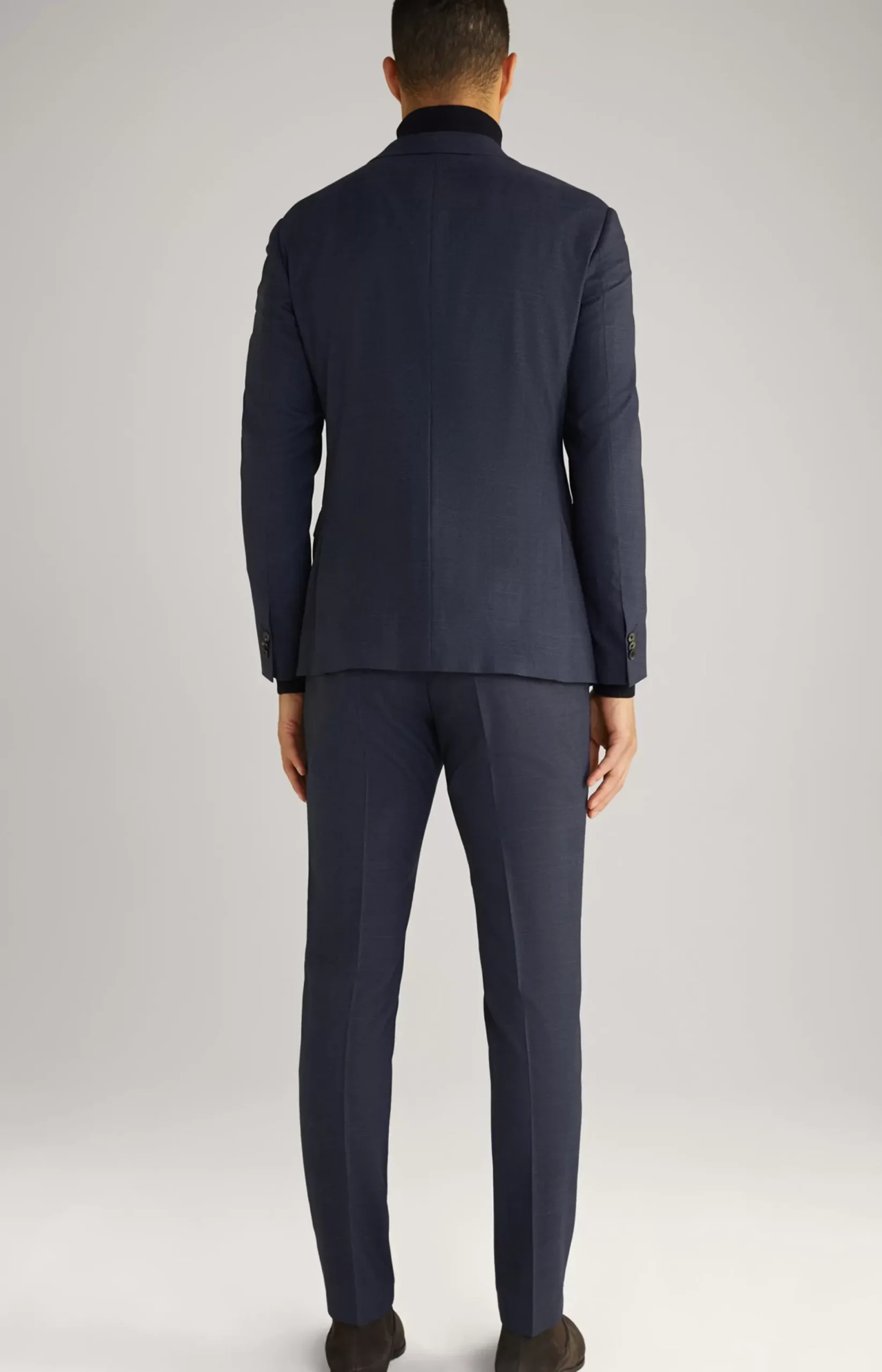 Damon-Gun Suit in Dark Blue Check