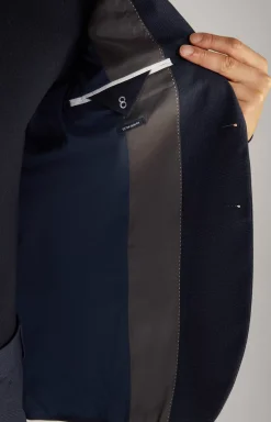 Damon-Gun Suit in Dark Blue Check