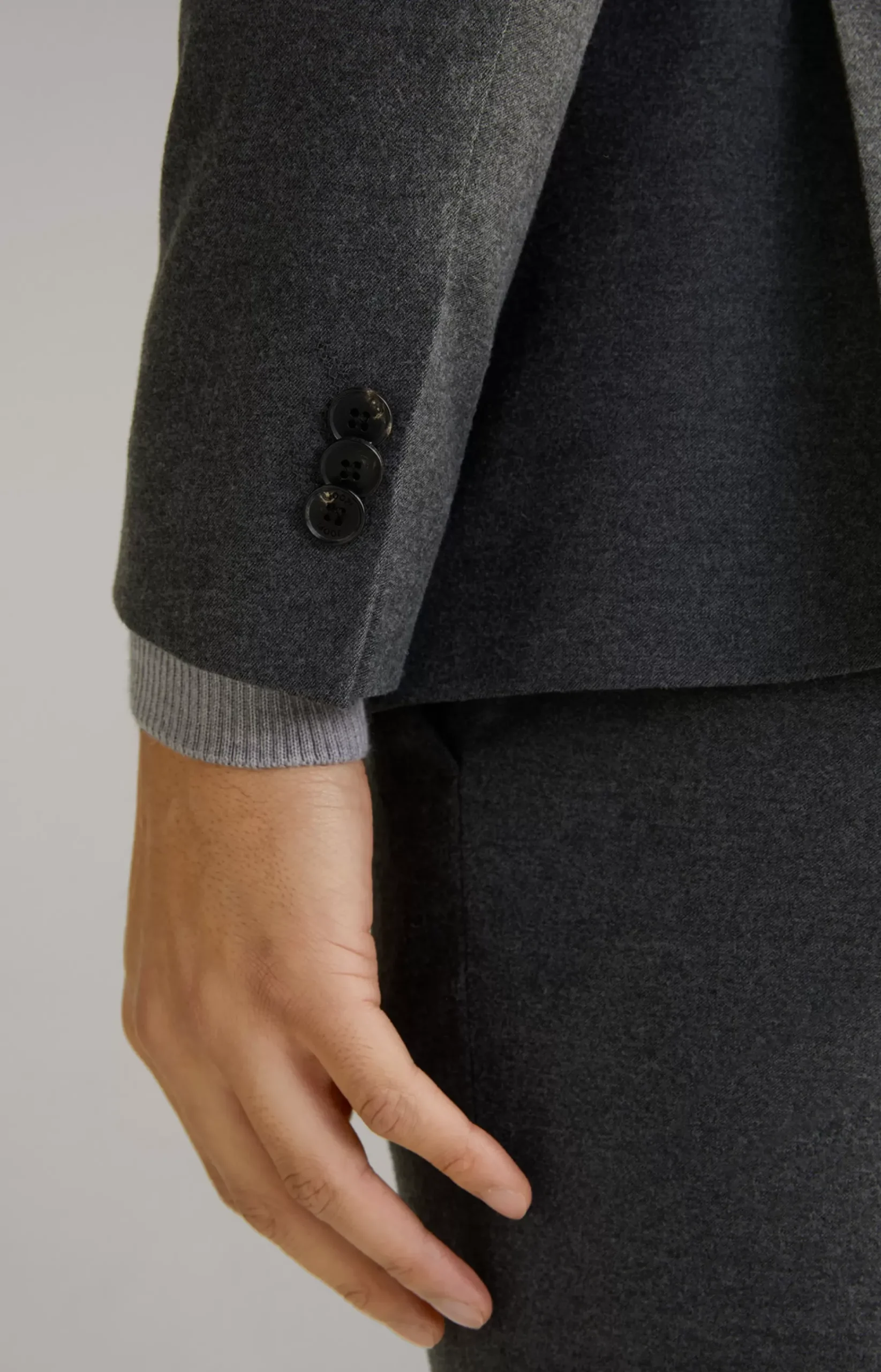 Damon-Gun Suit in Grey Mélange