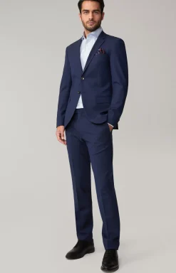 Damon-Gun Suit in Navy Melange