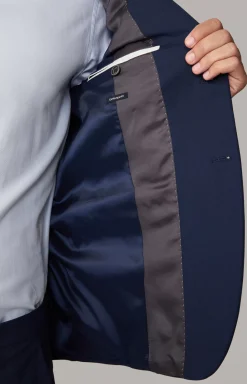 Damon-Gun Suit in Navy Melange