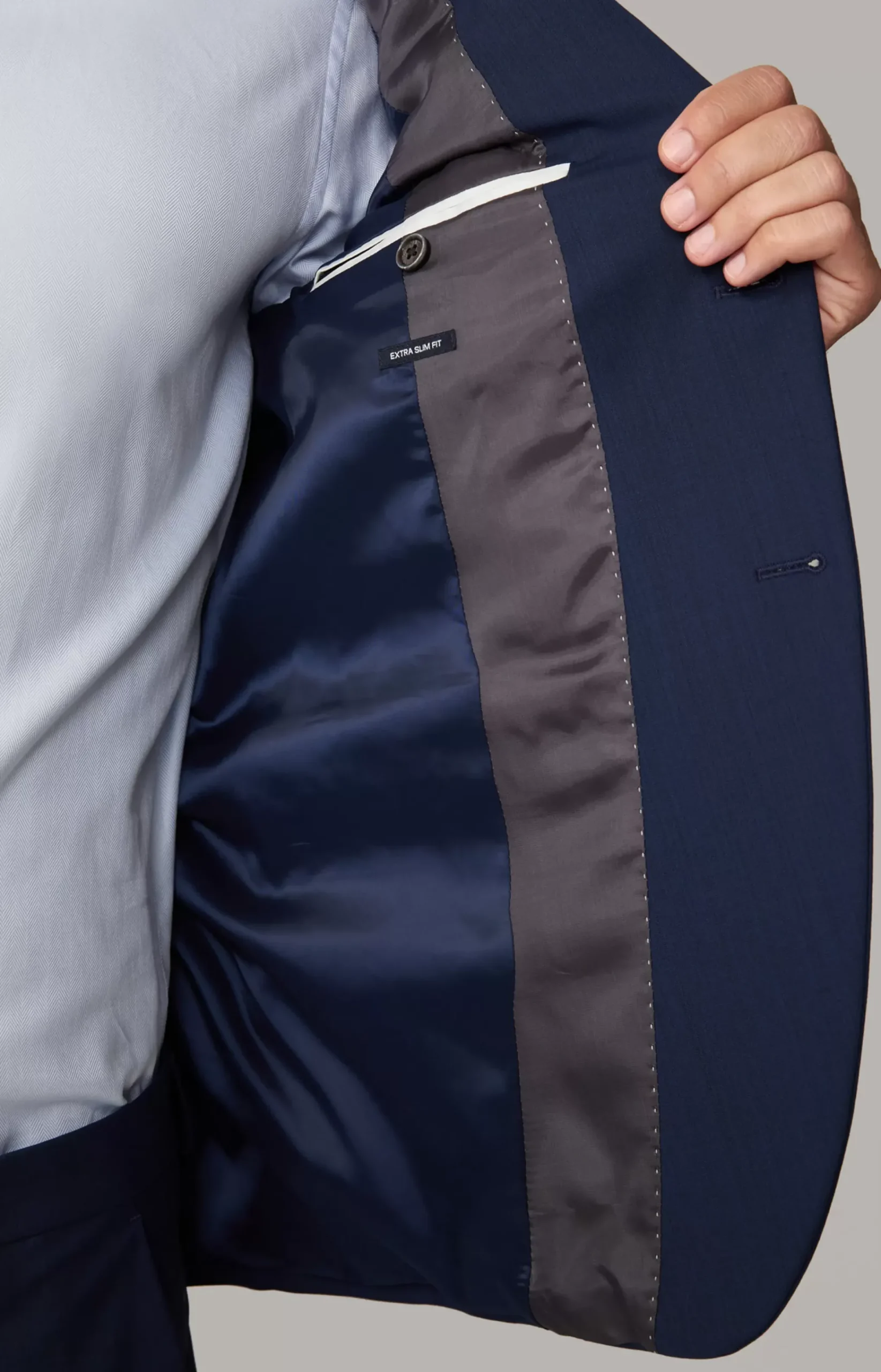 Damon-Gun Suit in Navy Melange