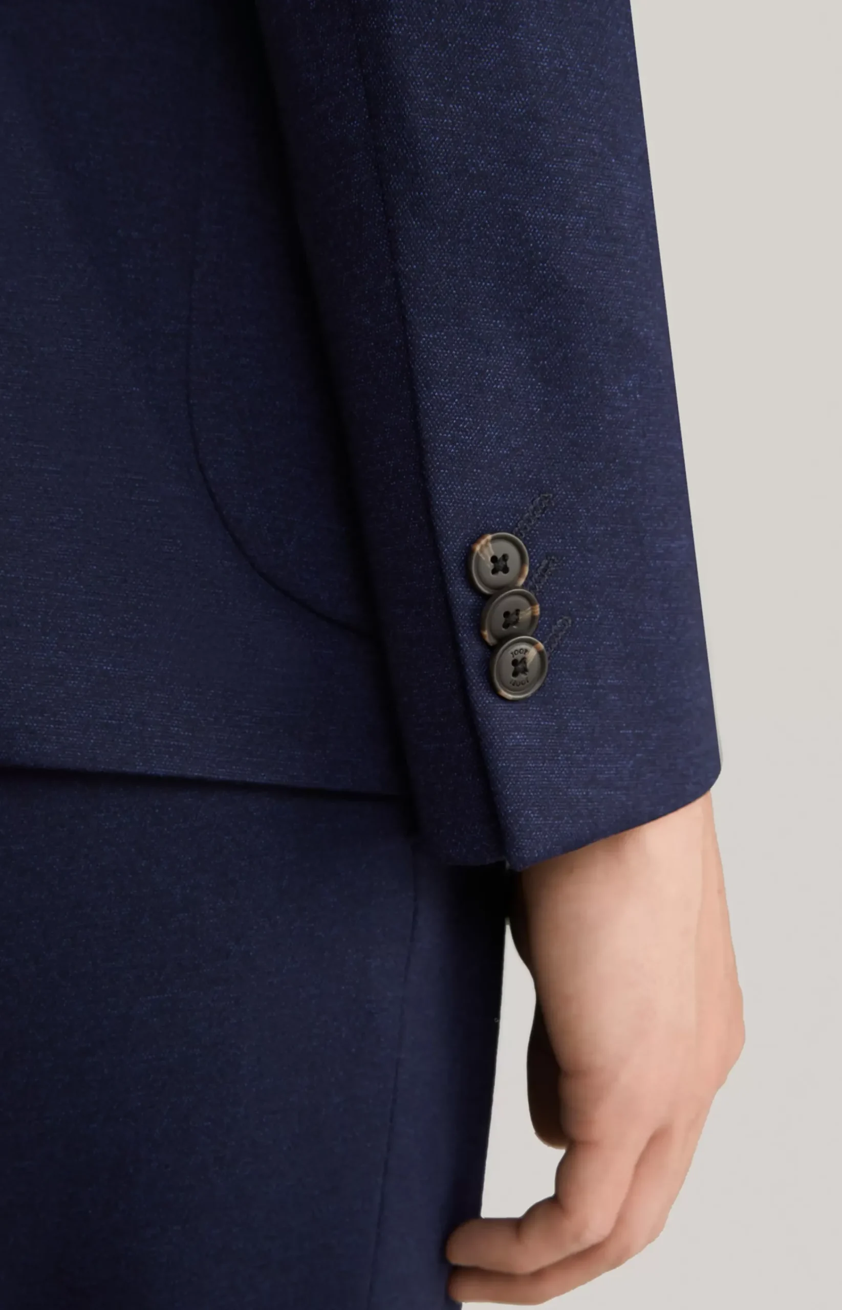 Dash Jersey Jacket in Navy Flecked