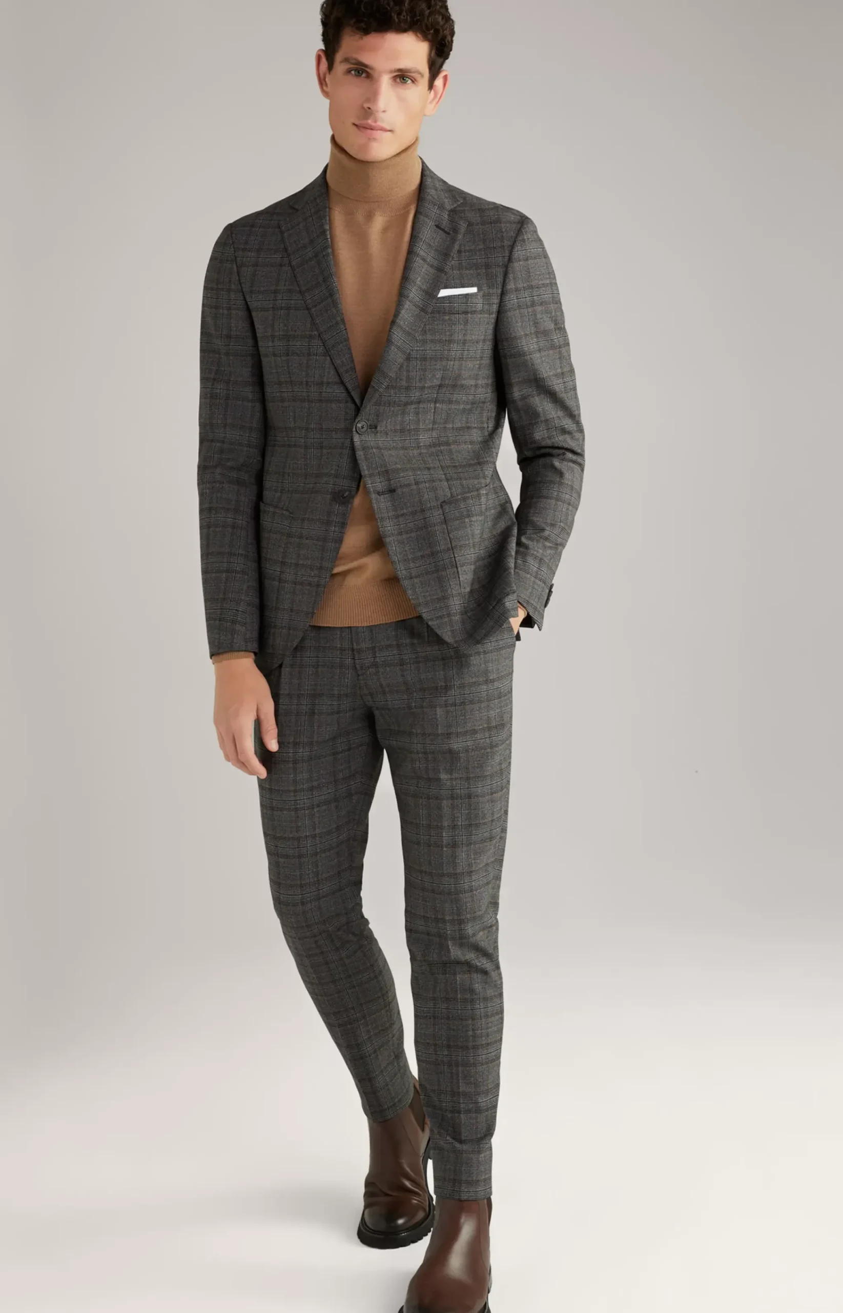 Dash Modular Jacket in a Grey Check