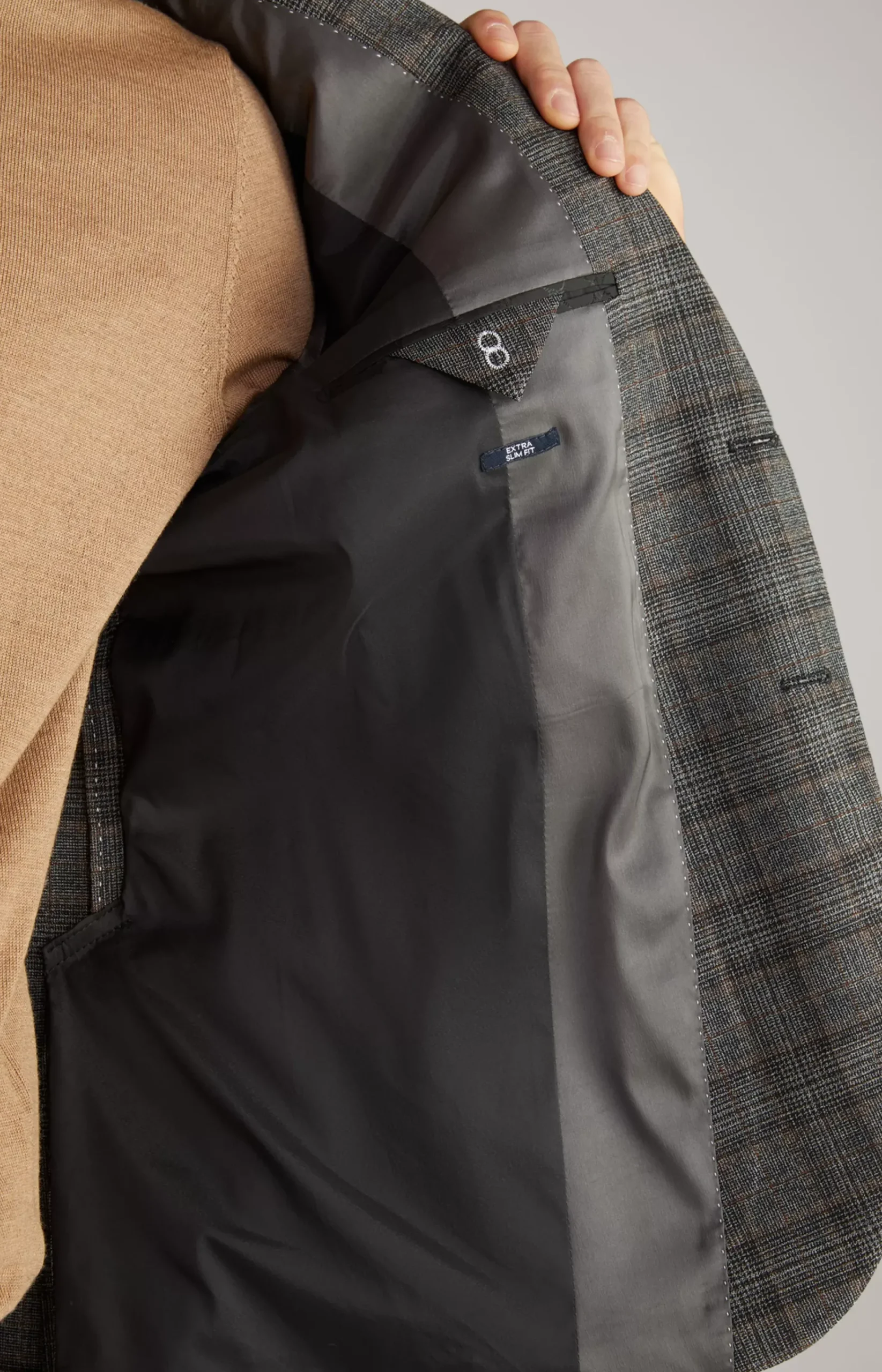 Dash Modular Jacket in a Grey Check