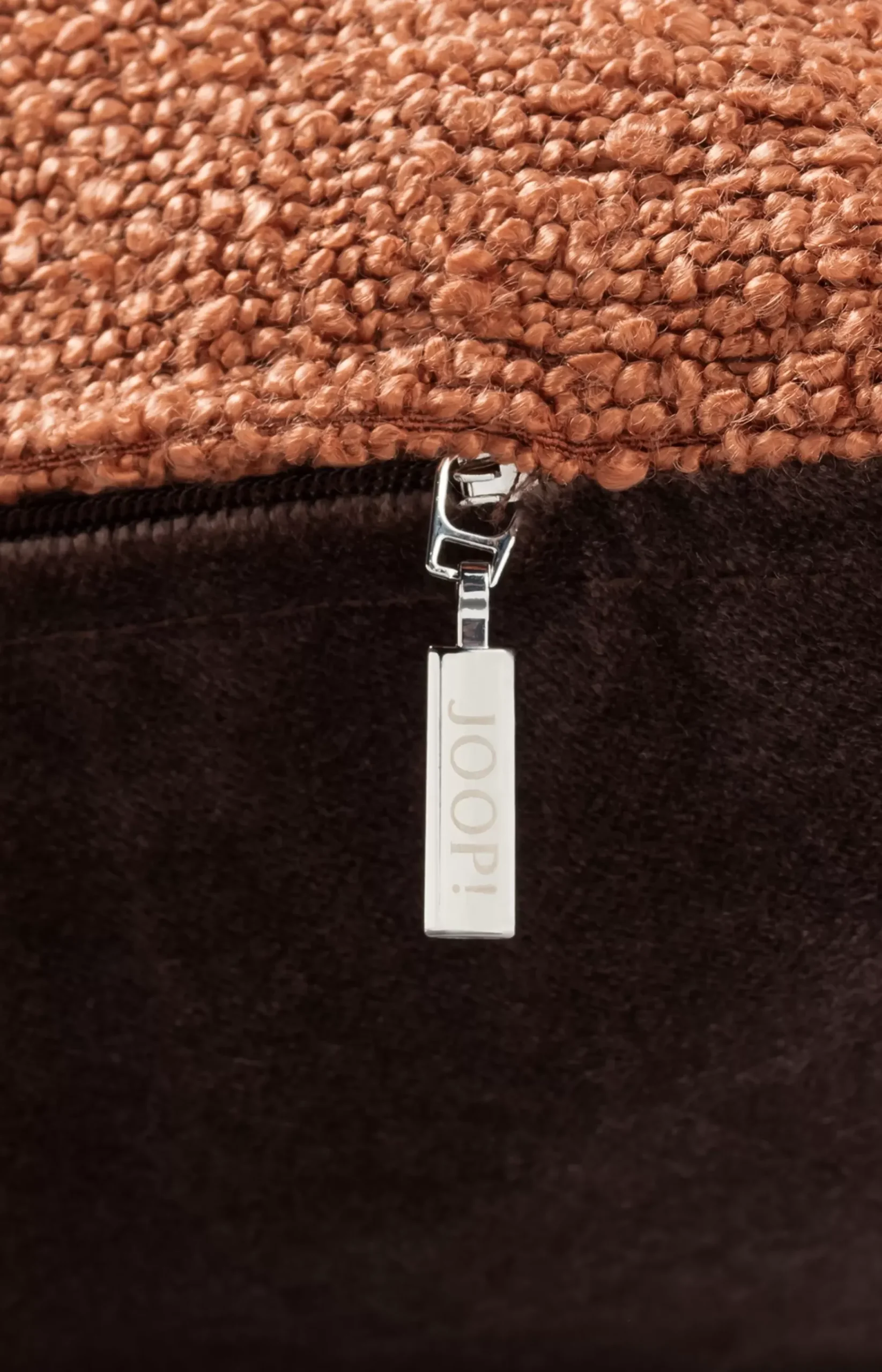 Decorative pillow case JOOP! TOUCH in Copper, 40 x 40 cm