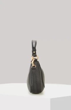 Estate Loreen Leather Shoulder Bag in Black