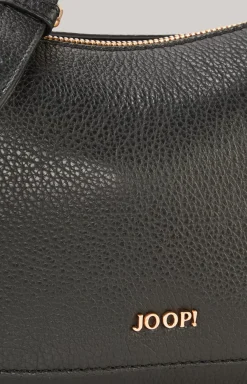 Estate Loreen Leather Shoulder Bag in Black