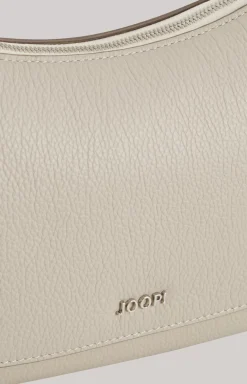 Estate Loreen Leather Shoulder Bag in Light Grey