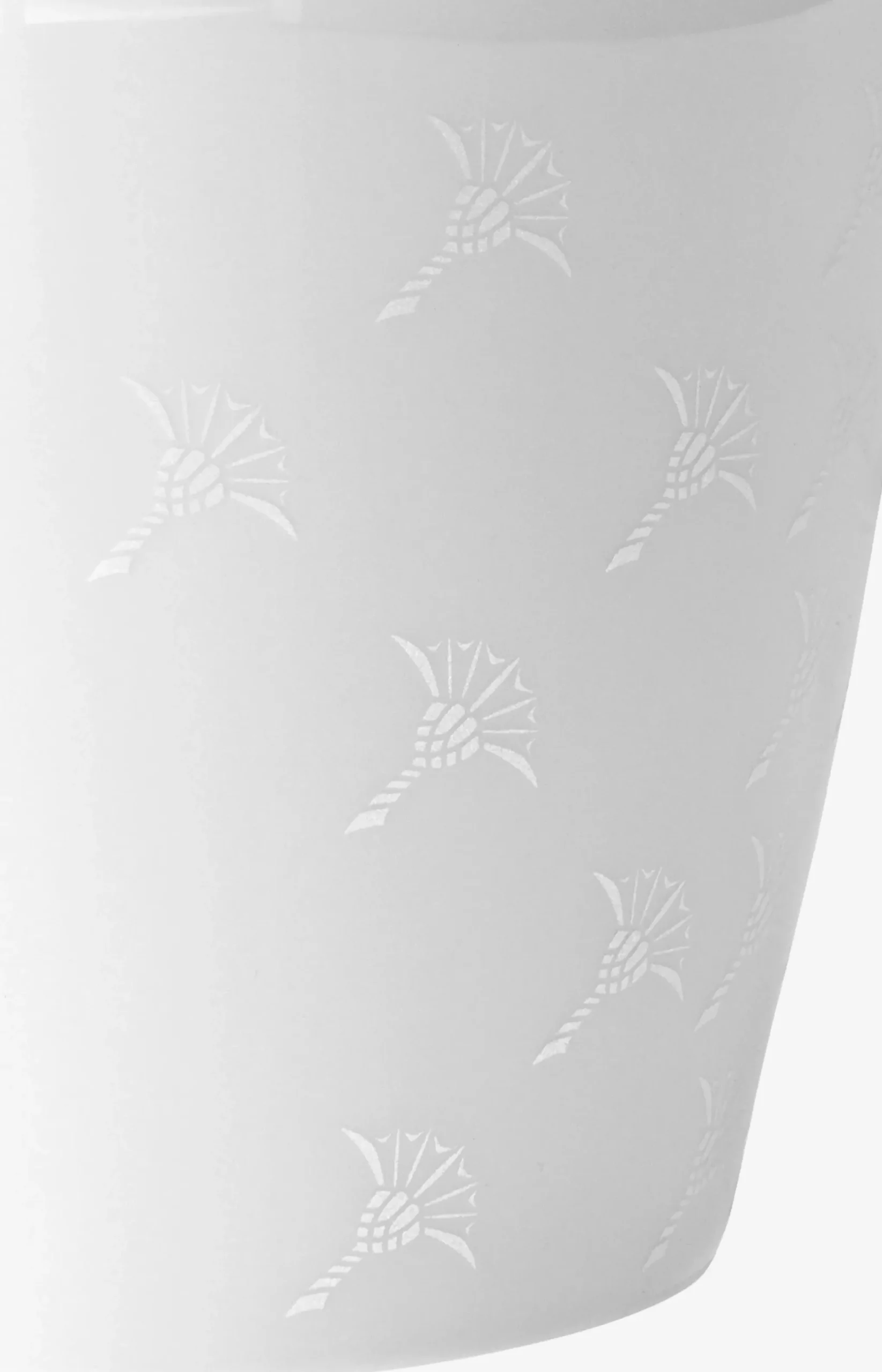 Faded Cornflower Carafe/Vase in White - 18 cm height