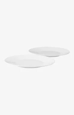 Faded Cornflower Side Plate - White Set of 2