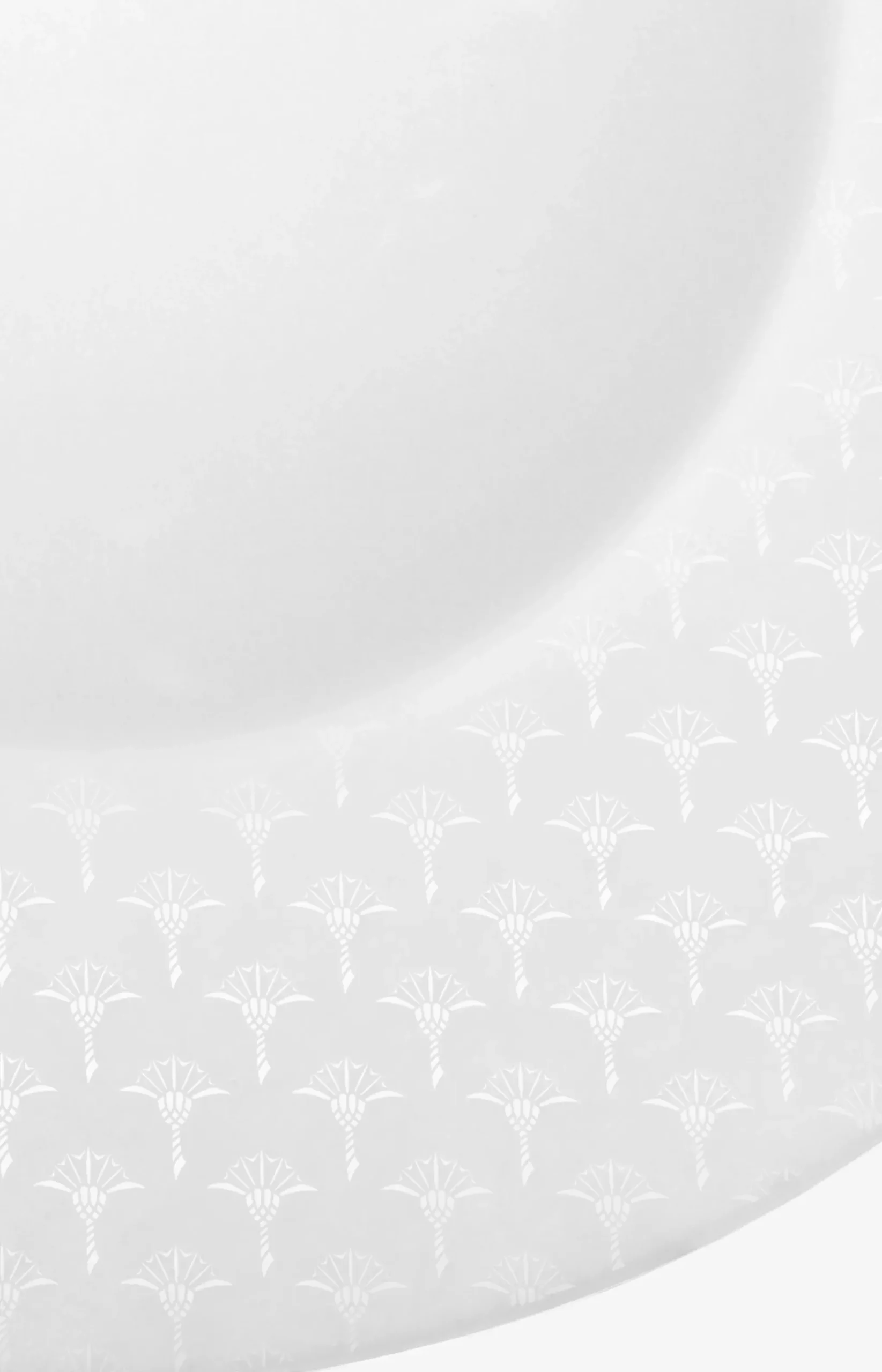 Faded cornflower underplate in white