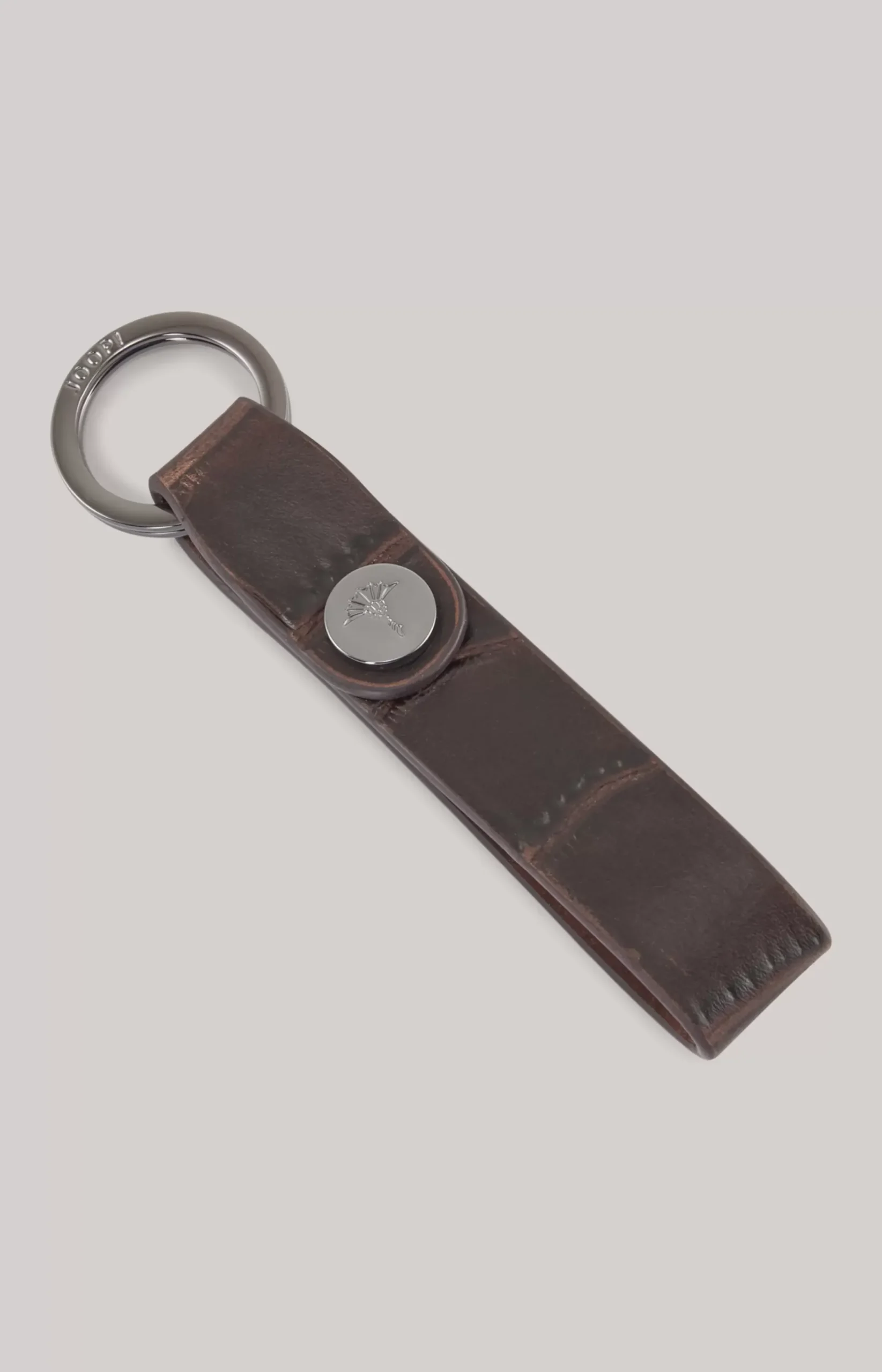 Fano Zethos key ring in dark brown