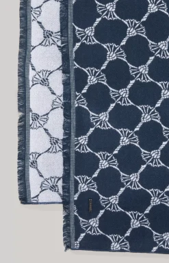 Felix Cornflower Scarf in Navy