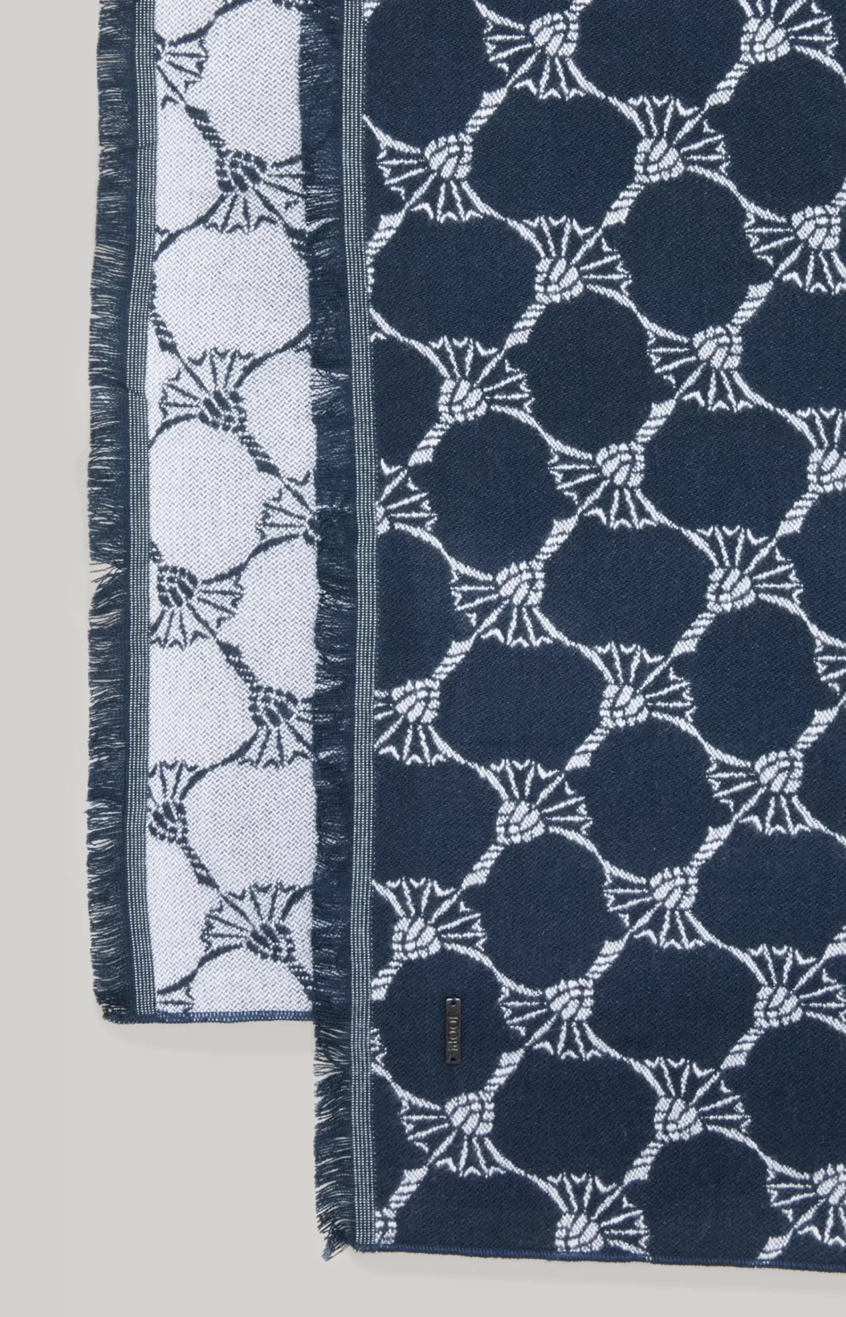 Felix Cornflower Scarf in Navy
