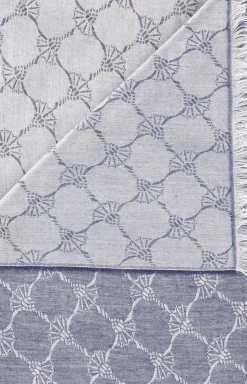 Ferdis Scarf in Navy/Silver grey