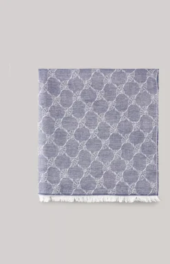Ferdis Scarf in Navy/Silver grey