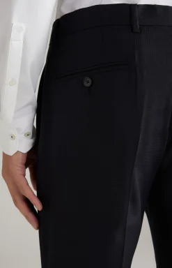 Finch-Brad Virgin Wool Suit in Dark Blue