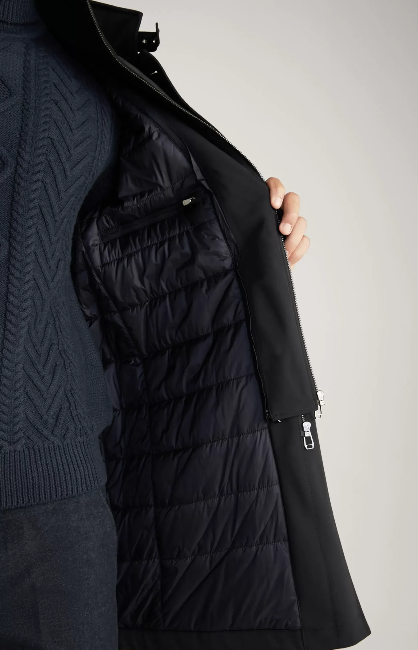 Flawo Coat in Navy