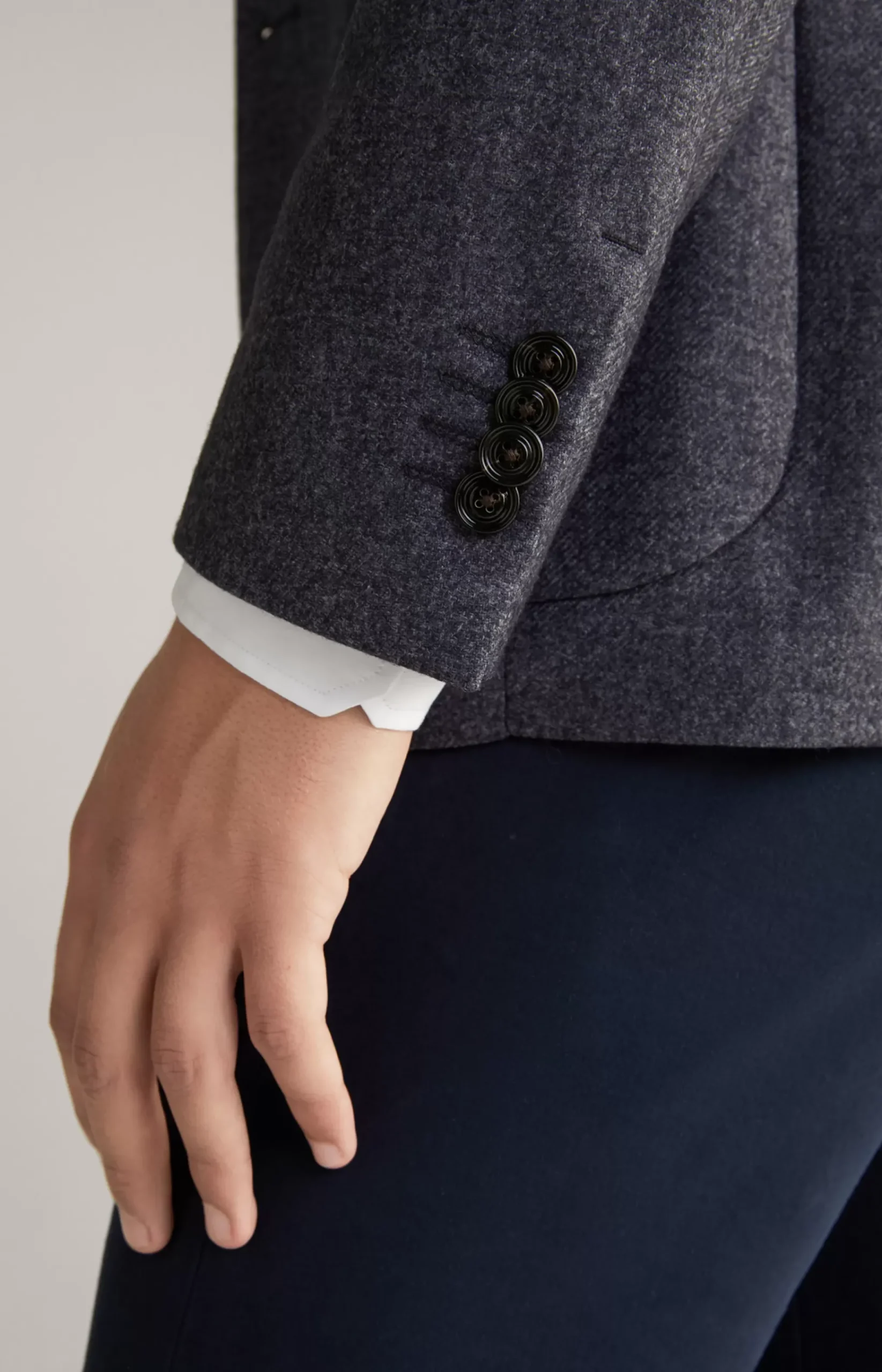 Four Jacket in Blue Marl