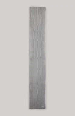Francis Knitted Scarf in Grey