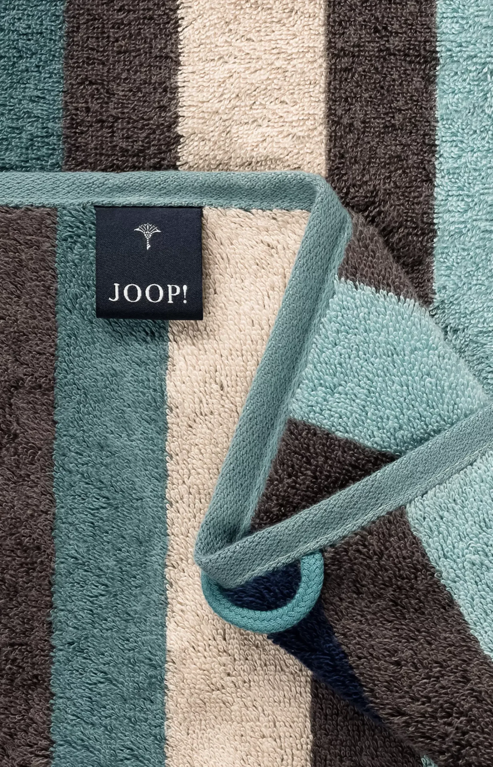 French Fryer Series JOOP! TONE STRIPES in Aqua Stripe