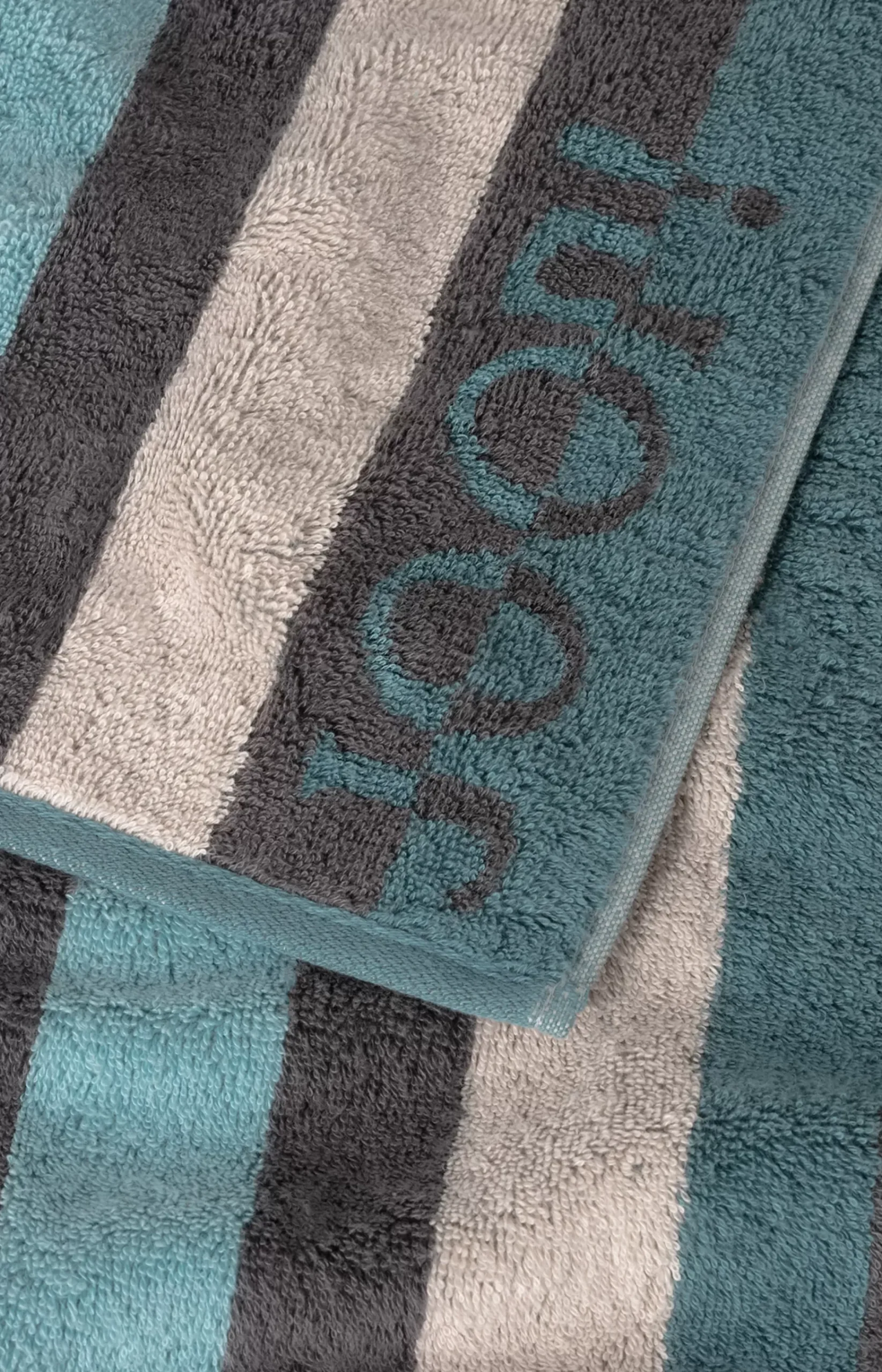 French Fryer Series JOOP! TONE STRIPES in Aqua Stripe