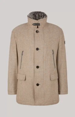 Gary Coat in a Light Brown Pattern