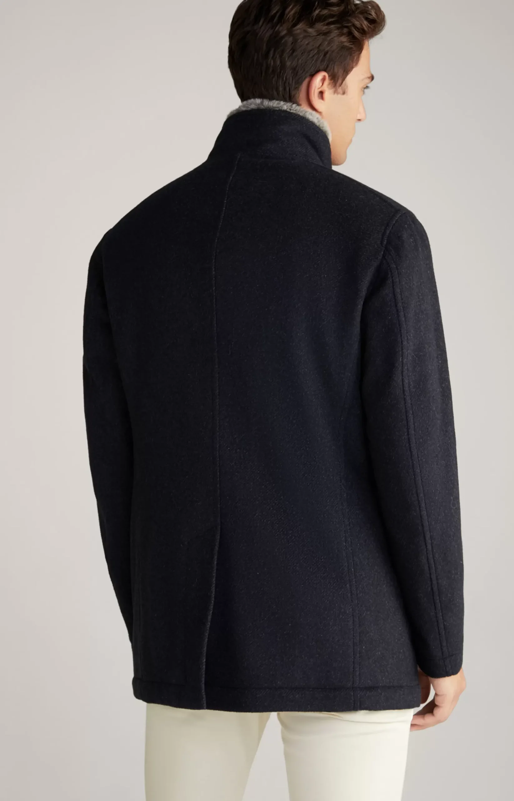 Gary Coat in Mottled Navy