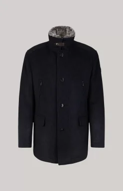 Gary Coat in Mottled Navy