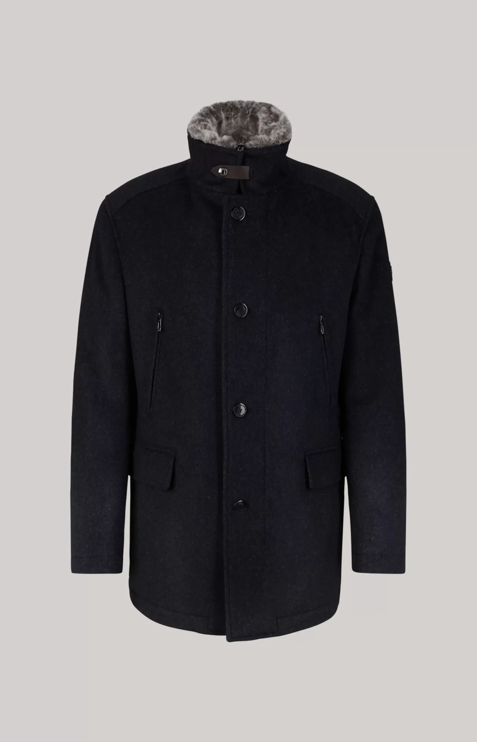 Gary Coat in Mottled Navy