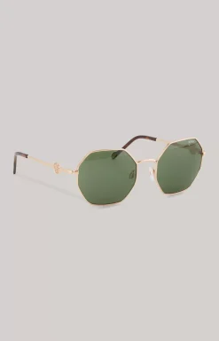 Gold/Green Sunglasses