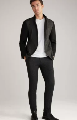 Hankoz Jacket in Grey/Black Melange