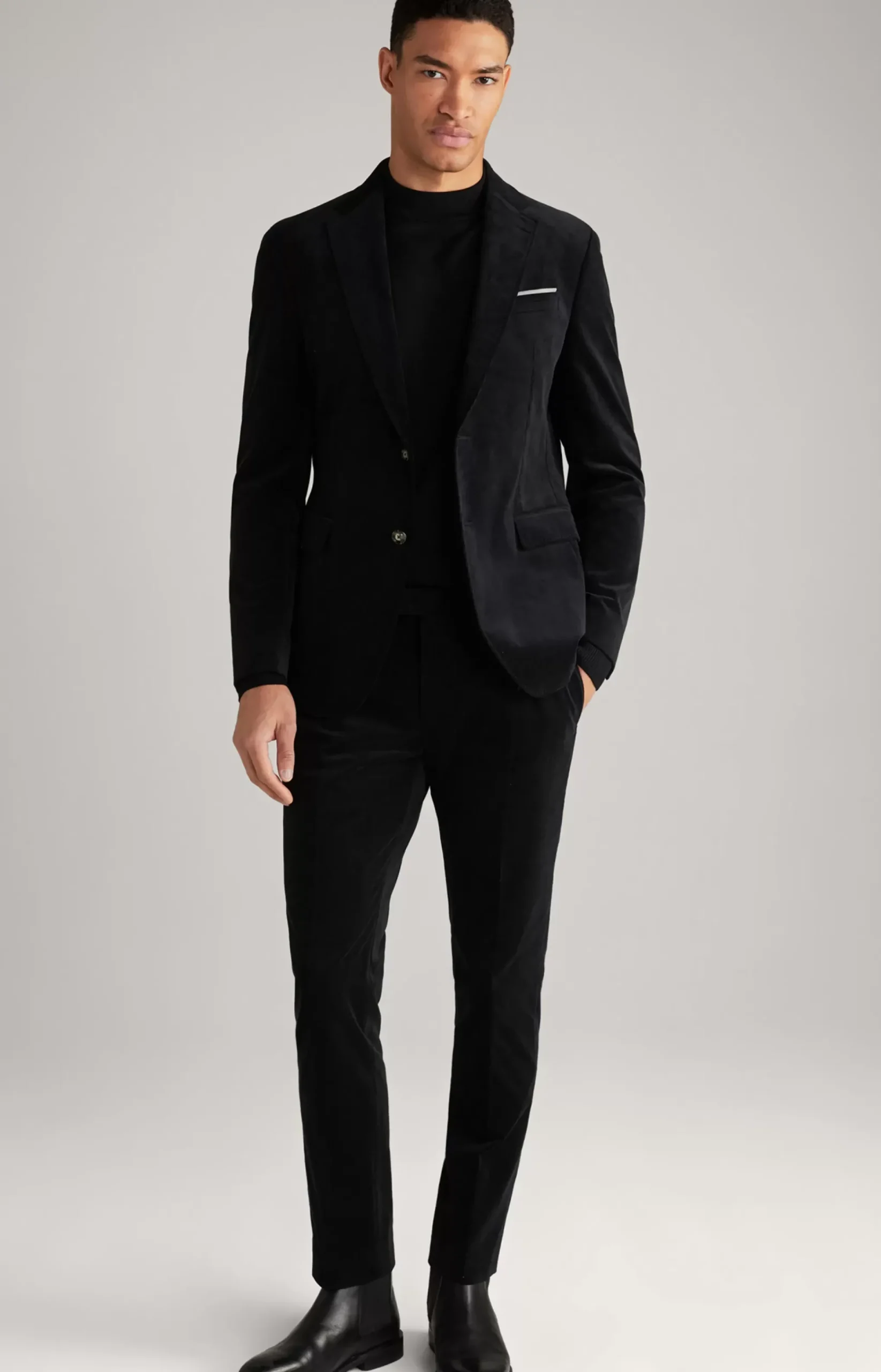 Haspar-Bloom Corduroy Suit in Anthracite