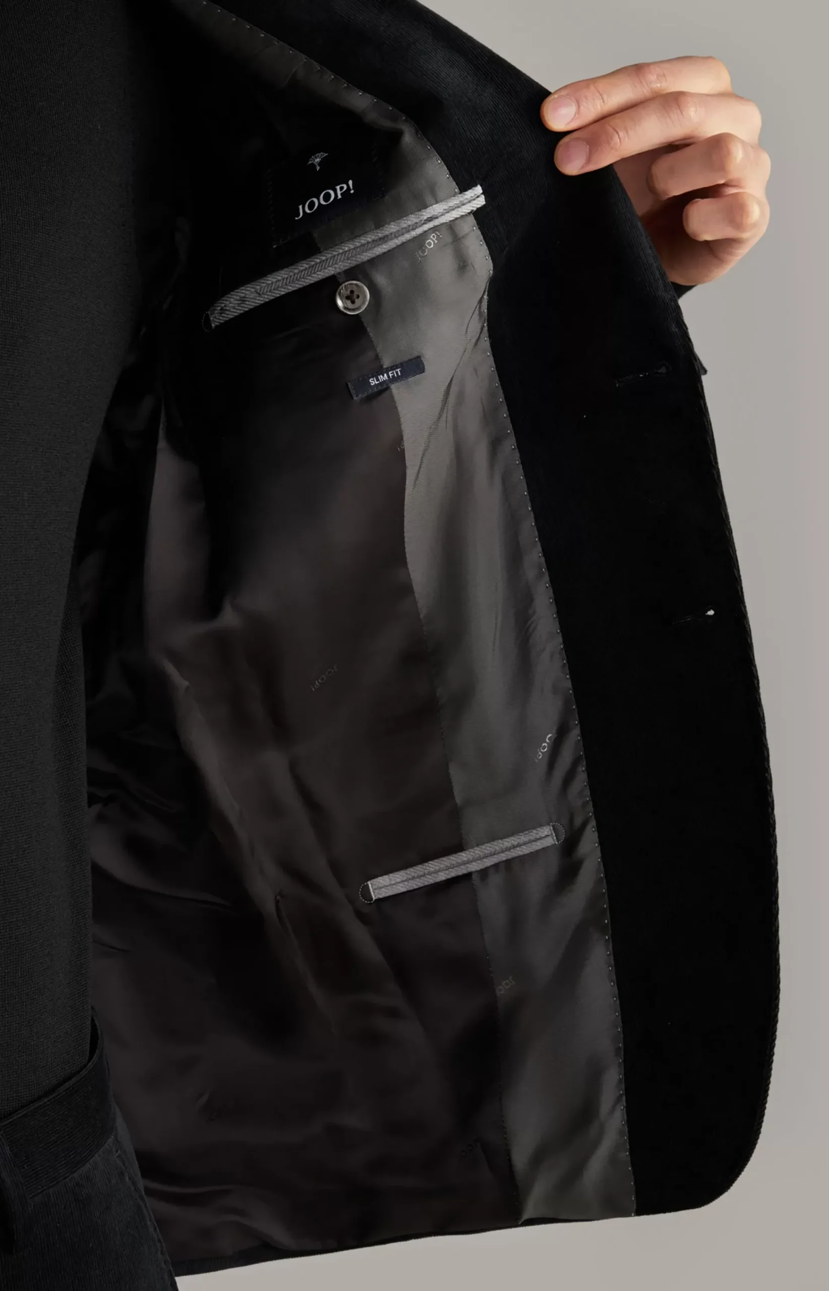 Haspar-Bloom Corduroy Suit in Anthracite