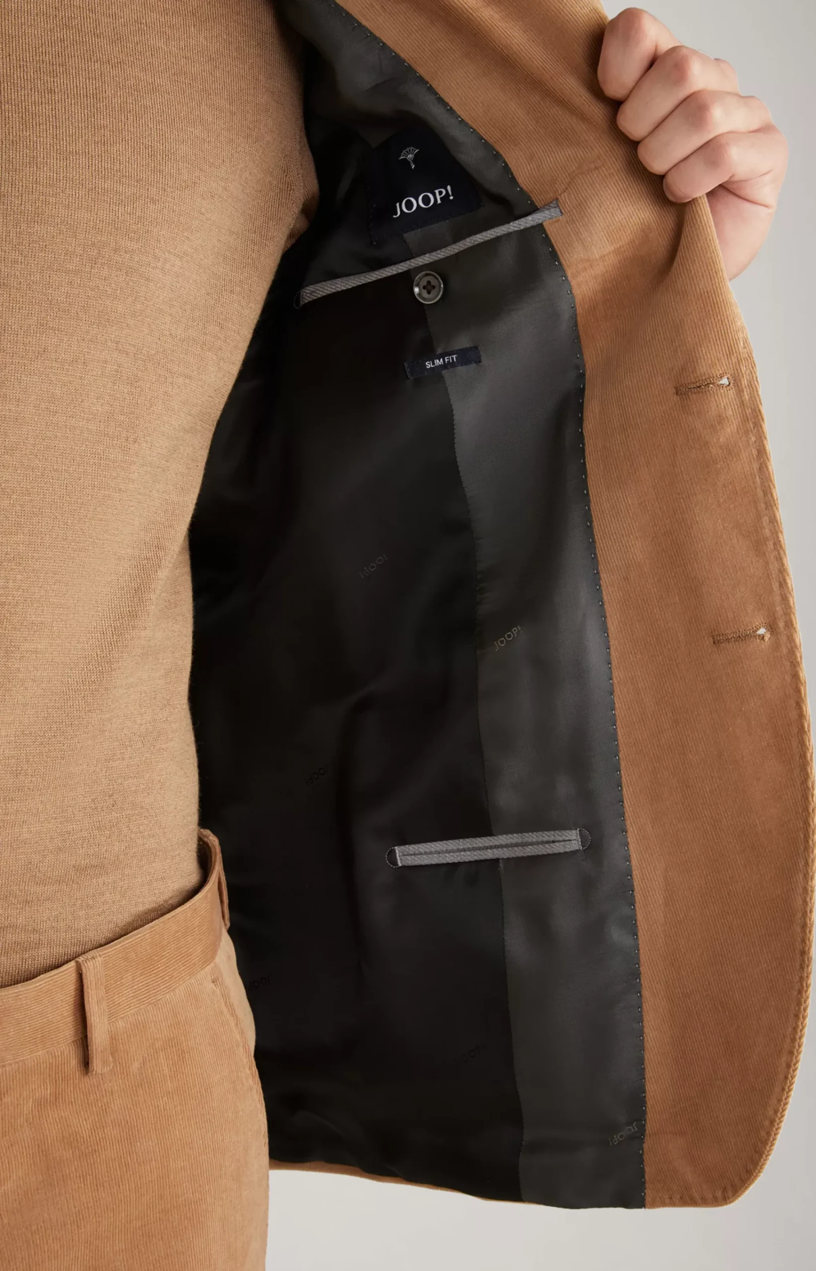 Haspar-Bloom Corduroy Suit in Light Brown